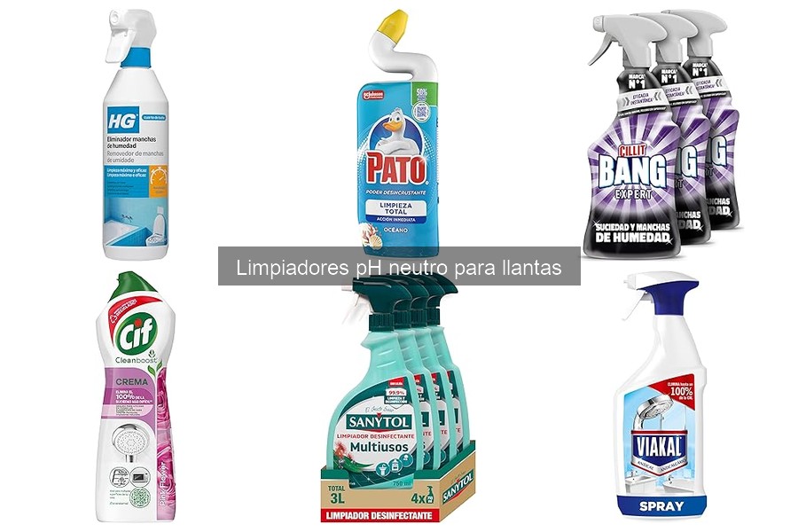 ¿Son seguros los limpiadores pH neutro para todas las llantas?