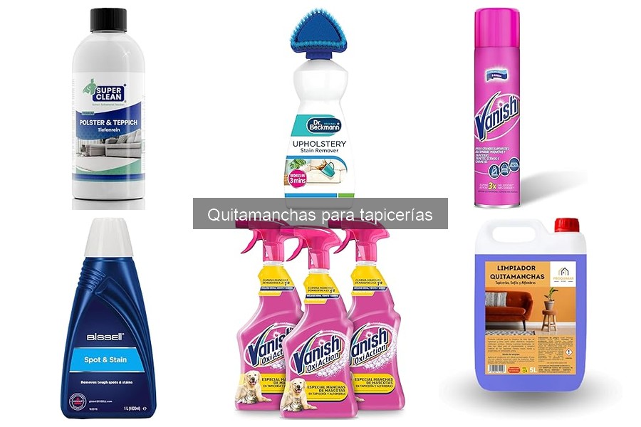 Tiempo de acción de quitamanchas para tapicerías