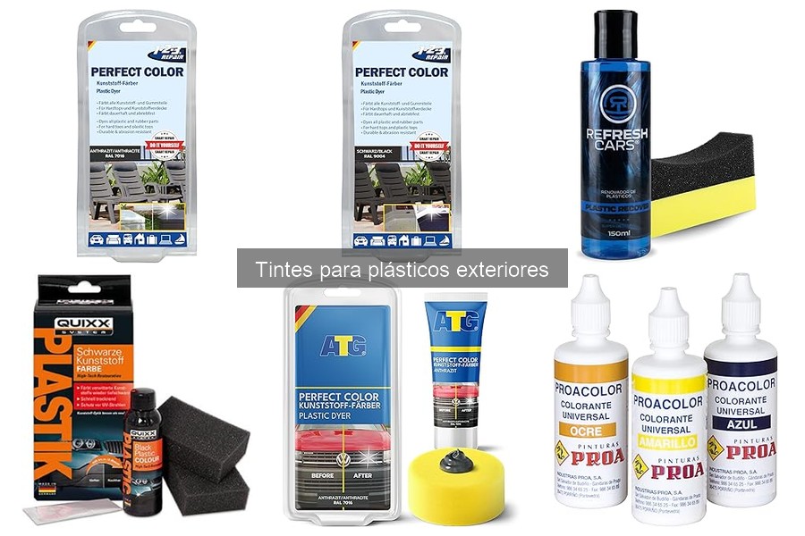 Tintes para plásticos exteriores: ¿Son permanentes o temporales?