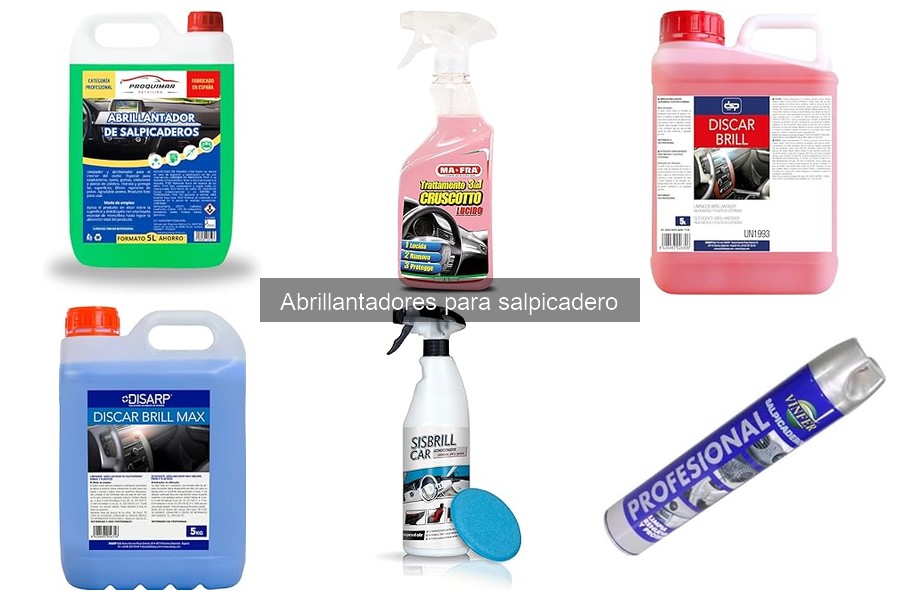 Tipos de abrillantadores para salpicadero: Guía y recomendaciones