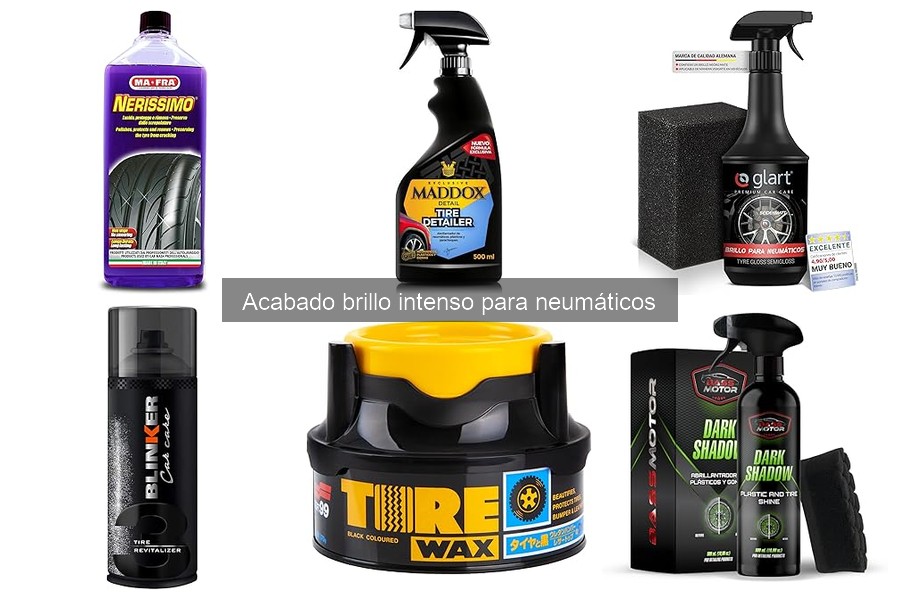 Tipos de Acabados Brillo para Neumáticos y sus Características