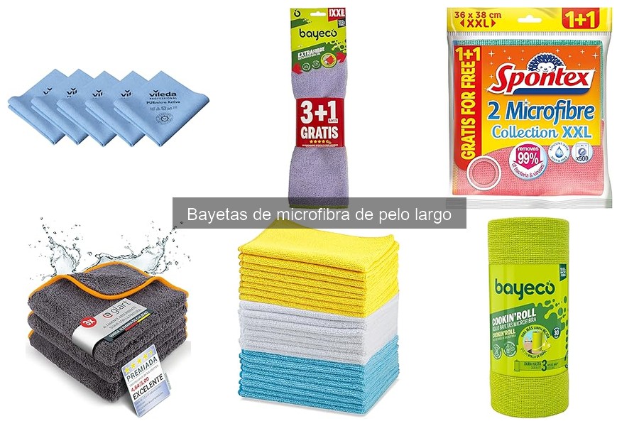 Tipos de bayetas de microfibra y sus usos en el coche