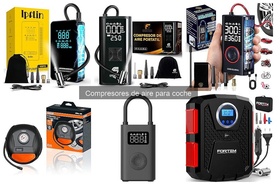 Tipos de compresores de aire para coche: guía completa