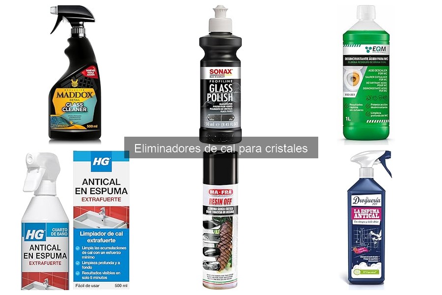 Tipos de eliminadores de cal para cristales: guía completa