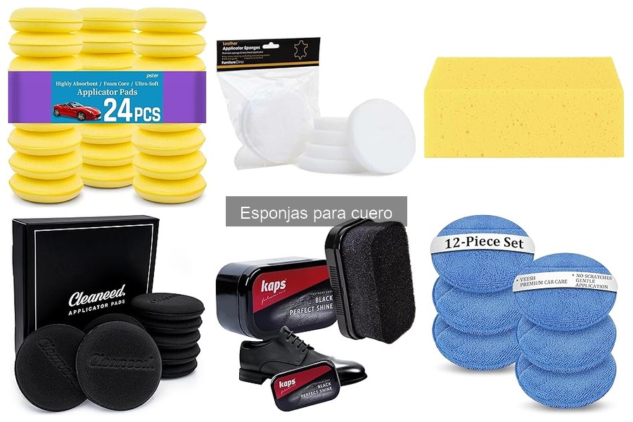 Tipos de esponjas para cuero y sus usos en el cuidado del coche