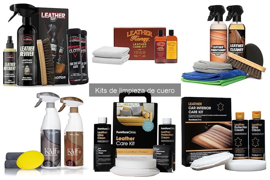 Tipos de kits de limpieza de cuero para tu coche