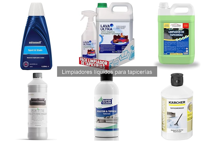 Tipos de limpiadores líquidos para tapicerías: guía completa