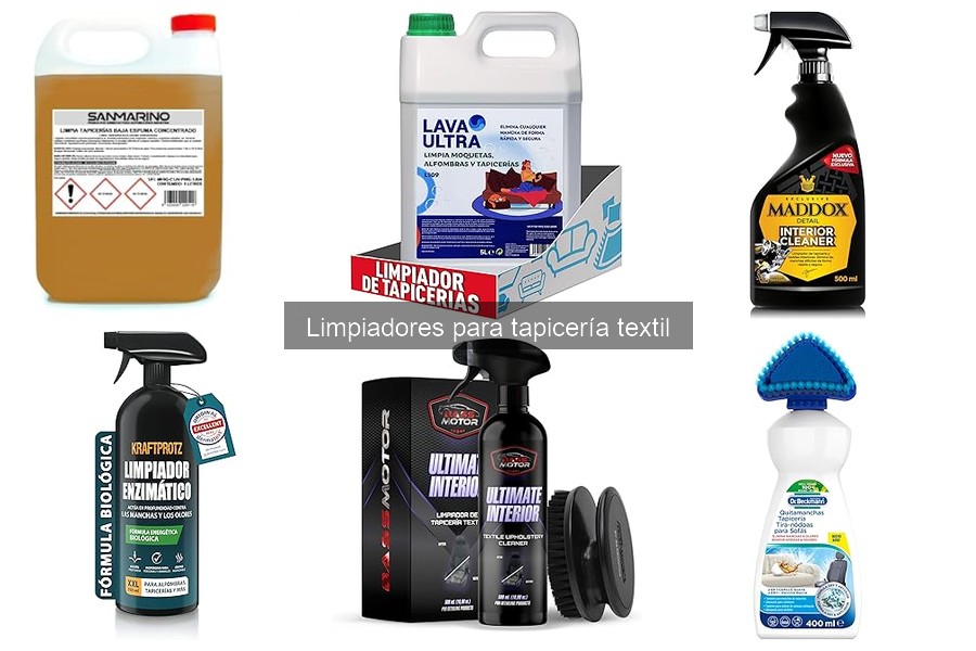 Tipos de Limpiadores para Tapicería Textil: Guía Completa