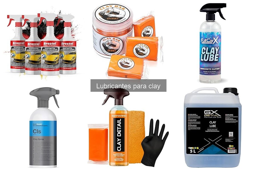 Tipos de lubricantes para clay: Composición y características