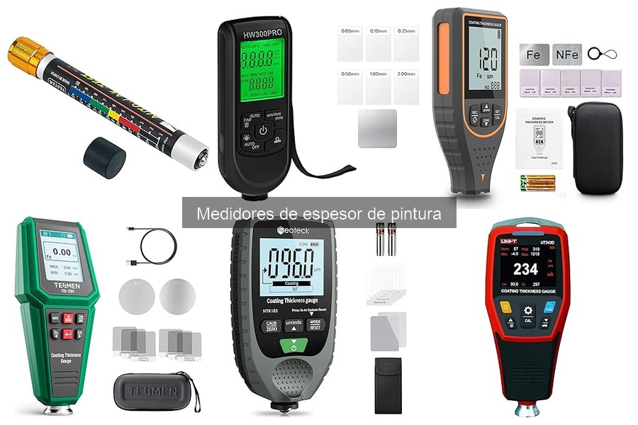 Tipos de medidores de espesor de pintura para coches