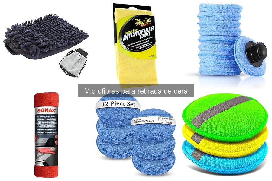 Tipos de microfibras para retirar cera del coche