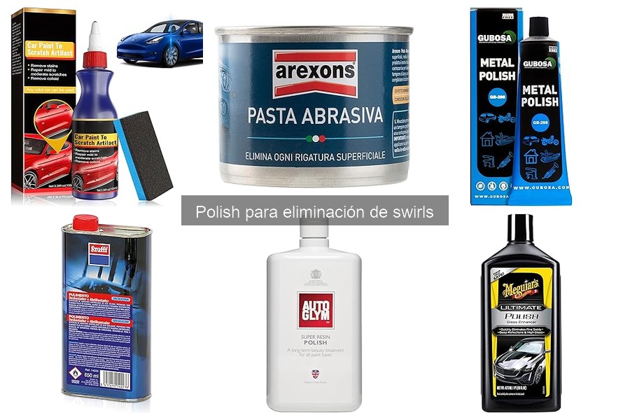 Tipos de polish para eliminar swirls en tu coche