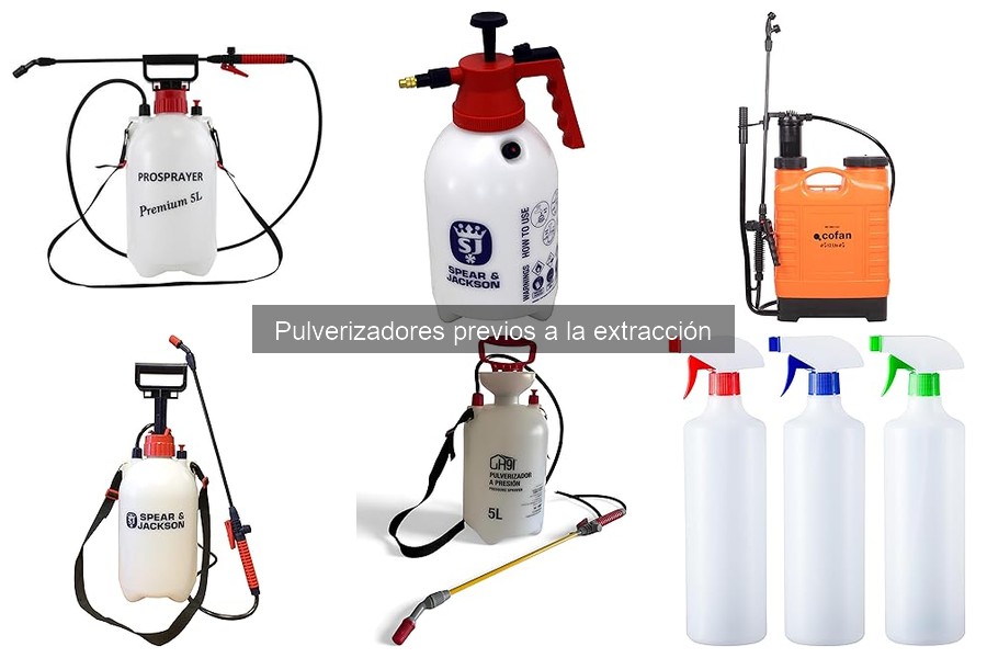 Tipos de pulverizadores previos a la extracción: guía completa