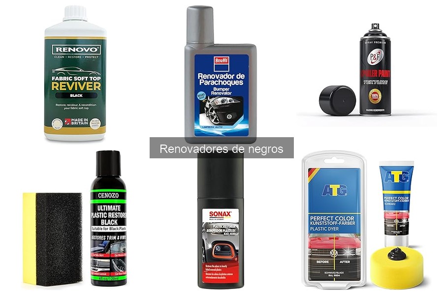 Tipos de renovadores de negros para cuidar tu coche