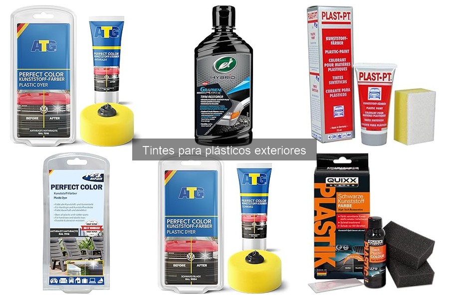Tipos de tintes para plásticos exteriores y sus aplicaciones
