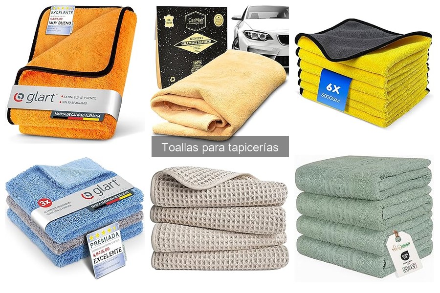 Tipos de toallas para tapicerías de coche: normativa y usos
