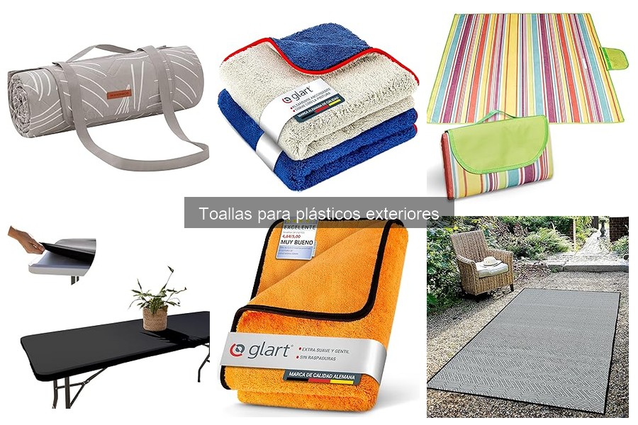 Toallas para plásticos exteriores: características y usos