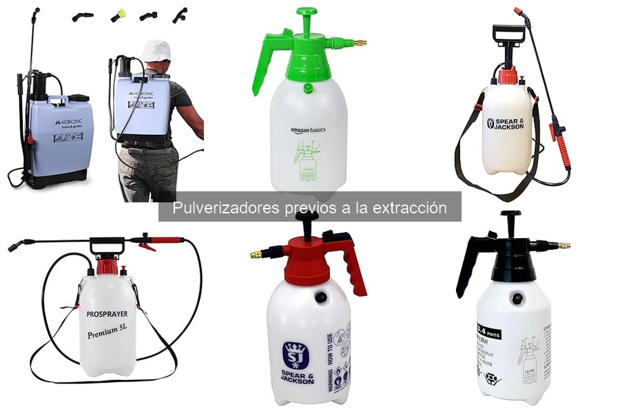 Ventajas y desventajas de pulverizadores previos a la extracción